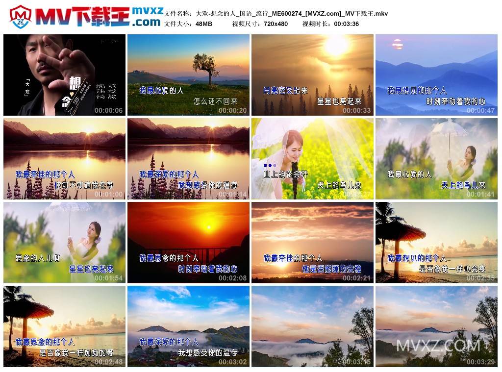 大欢-想念的人_国语_流行_ME600274